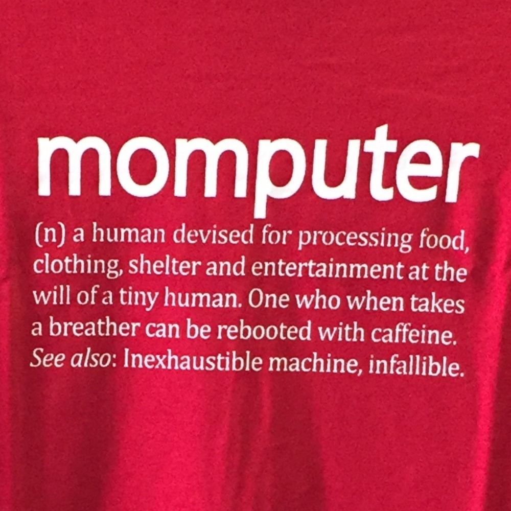 NWOT Momputer Mother Humor New Ladies T-Shirt